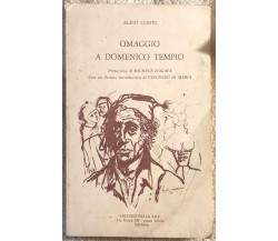 Omaggio a Domenico Tempio	di Alfio Conti,  1973,  Edizione Della Ssc