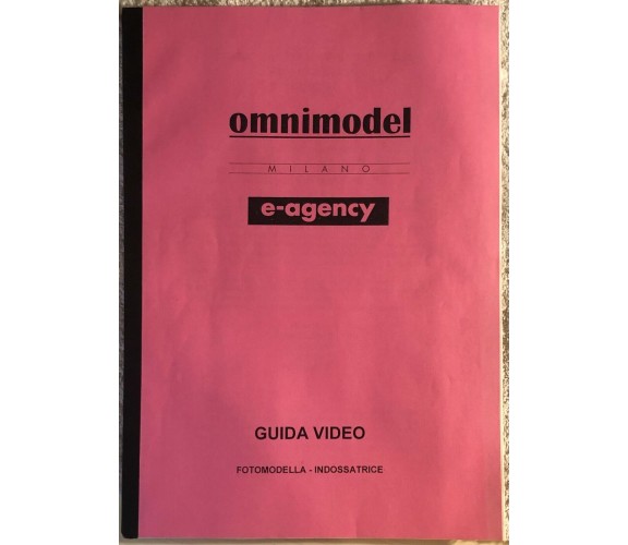 Omnimodel Milano Guida video fotomodella-indossatrice+5 VHS di Aa.vv.,  2000,  O