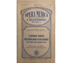Opera medica nr. 66 Anno XXI di Aa.vv., 1930, Wassermann E C.