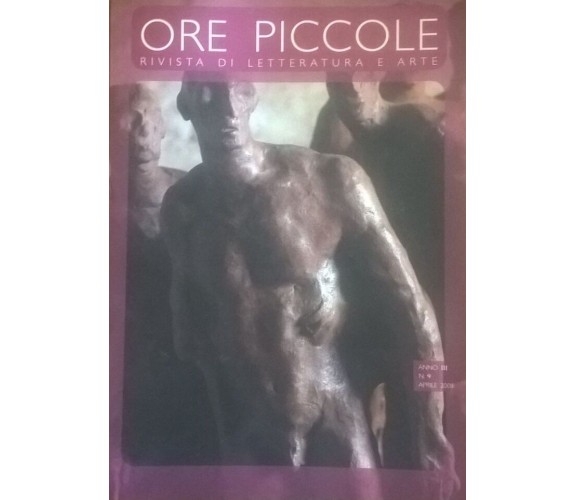 Ore Piccole - Rivista di letteratura e arte (2008) Ca