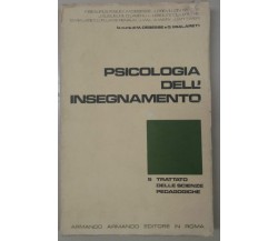PSICOLOGIA DELL'INSEGNAMENTO - AA.VV. - ARMANDO EDT. - 1979 - M