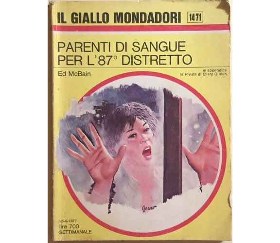 Parenti di sangue per l'87° distretto di Ed McBain, 1977, Mondadori