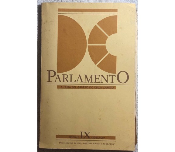 Parlamento a cura del Gruppo DC della Camera di Aa.vv.,  1987,  Il Popolo