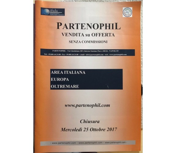 Partenophil vendita su offerta di Anpf,  2017,  Ifsda