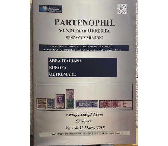 Partenophil vendita su offerta di Anpf,  2018,  Ifsda
