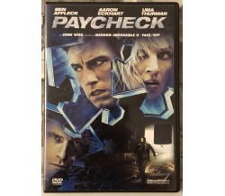 Paycheck DVD di John Woo, 2003, Dreamworks Pictures