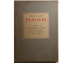 Pensieri di Emilia Ciardi,  1942,  Ariel