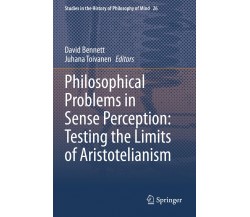 Philosophical Problems In Sense Perception - David Bennett - Springer, 2021