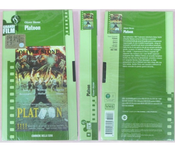 Platoon - vhs - 2002 -corriere della sera -F