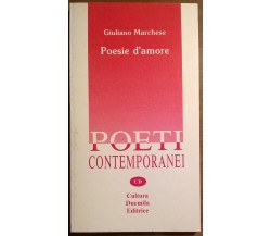 Poesie d'amore - Giuliano Marchese - Cultura Duemila, 1992 - L