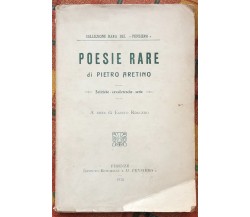  Poesie rare di Pietro Aretino, 1915, Istituto Editoriale Il Pensiero