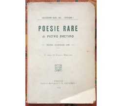  Poesie rare di Pietro Aretino, 1915, Istituto Editoriale Il Pensiero
