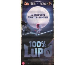 Poster locandina 100% lupo 33x70 cm ORIGINALE da cinema 2020 di Alexs Stadermann