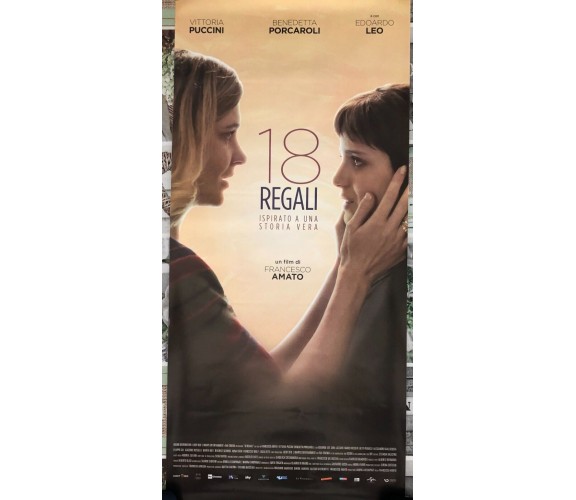 Poster locandina 18 regali 33x70 cm ORIGINALE da cinema 2020 di Francesco Amato