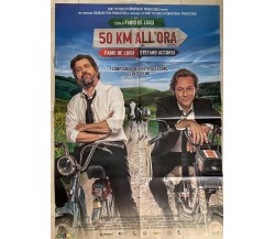 Poster locandina 50 km all’ora 100x140 ORIGINALE da cinema di Fabio De Luigi,