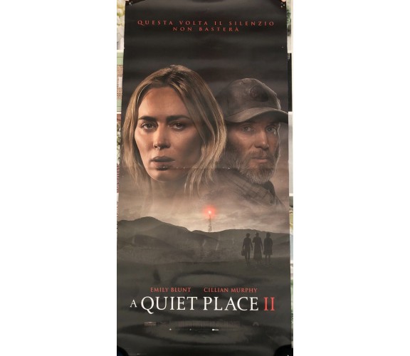 Poster locandina A quiet place 2 33x70 cm ORIGINALE da cinema 2021 di John Krasi