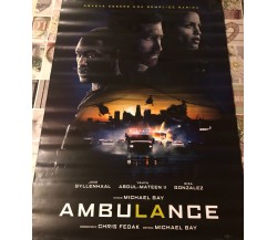 Poster locandina Ambulance 100x70 cm ORIGINALE da cinema 2022 di Michael Bay, 