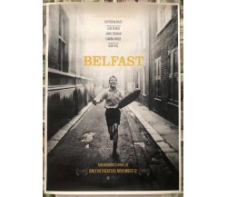 Poster locandina Belfast 45x32 cm ORIGINALE da cinema 2021 di Kenneth Branagh