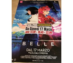 Poster locandina Belle 100x140 cm ORIGINALE da cinema 2021 CON DIFETTO di Mamoru