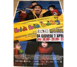 Poster locandina Bla bla baby 100x140 cm ORIGINALE da cinema 2022 CON DIFETTO di