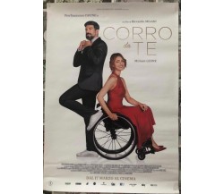 Poster locandina Corro da te 45x32 cm ORIGINALE da cinema 2022 di Riccardo Milan