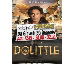 Poster locandina Dolittle 100x70 cm ORIGINALE da cinema 2020 CON DIFETTO di Step