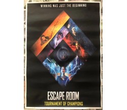 Poster locandina Escape room 2 45x32 cm ORIGINALE da cinema 2021 di Adam Robitel