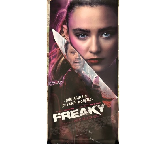 Poster locandina Freaky 33x70 cm ORIGINALE da cinema 2020 di Christopher Landon