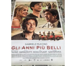 Poster locandina Gli anni più belli 100x70 cm ORIGINALE da cinema 2020 di Gabrie