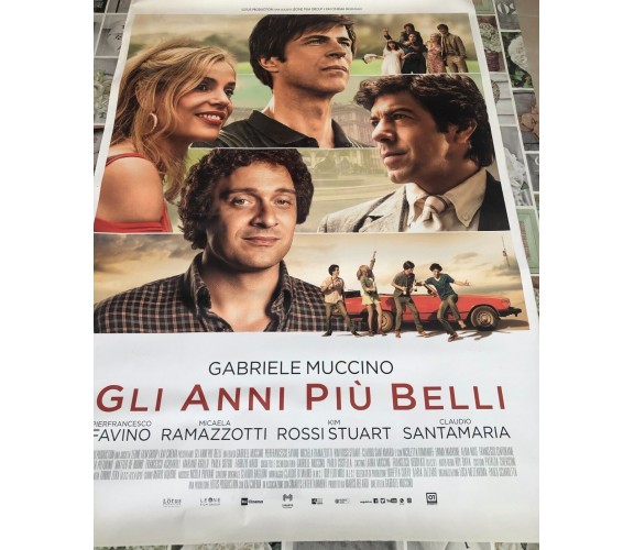 Poster locandina Gli anni più belli 100x70 cm ORIGINALE da cinema 2020 di Gabrie