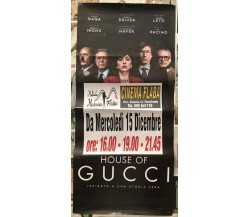 Poster locandina House of Gucci 33x70 cm ORIGINALE da cinema 2021 CON DIFETTO di