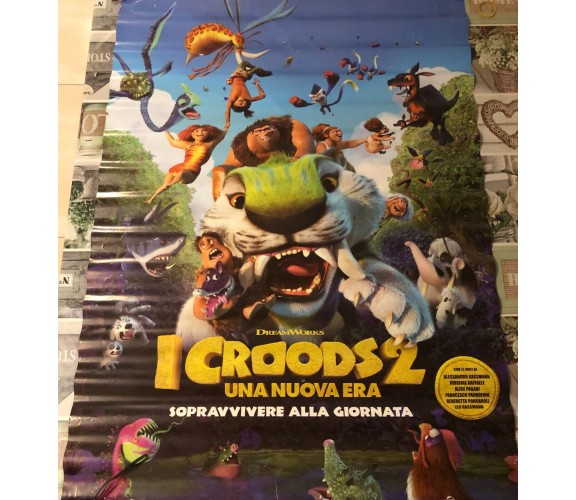 Poster locandina I Croods 2 Una nuova era 100x70 cm ORIGINALE da cinema 2020 di