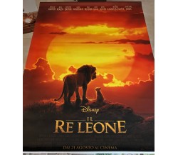 Poster locandina Il Re Leone 100x140 cm IN TELA ORIGINALE da cinema 2019 di Jon