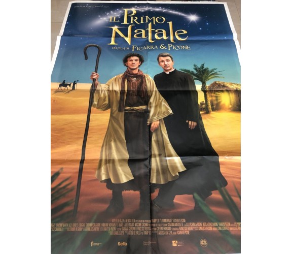 Poster locandina Il primo Natale 100x140 cm ORIGINALE da cinema 2019 di Ficarra