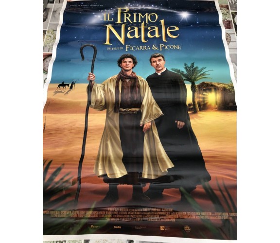 Poster locandina Il primo Natale 100x70 cm ORIGINALE da cinema 2019 di Ficarra e