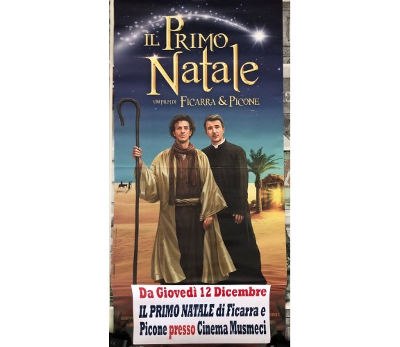 Poster locandina Il primo Natale 33x70 cm ORIGINALE da cinema 2019 CON DIFETTO d