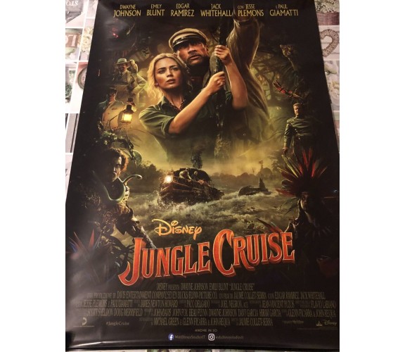  Poster locandina Jungle cruise 100x70 cm ORIGINALE da cinema 2021 di Jaume Col