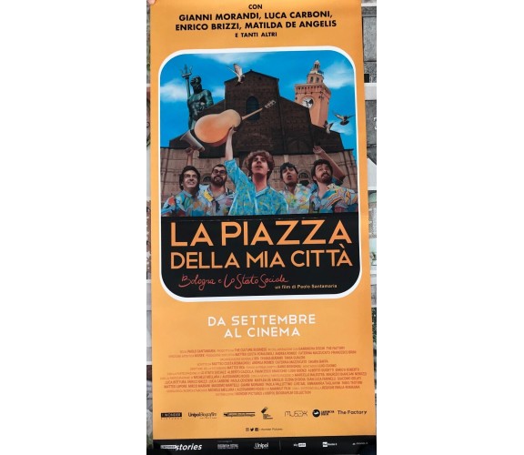 Poster locandina La piazza della mia città 33x70 cm ORIGINALE da cinema 2020 di