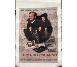 Poster locandina L'arma dell'inganno Operazione Mincemeat 33x70 cm ORIGINALE da 