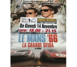 Poster locandina Le Mans '66 100x70 cm ORIGINALE da cinema 2019 CON DIFETTO di J