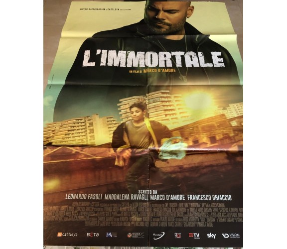 Poster locandina L'immortale 100x140 cm ORIGINALE da cinema 2019 di Marco D'Amor