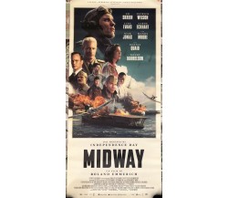 Poster locandina Midway 33x70 cm ORIGINALE da cinema 2019 di Roland Emmerich