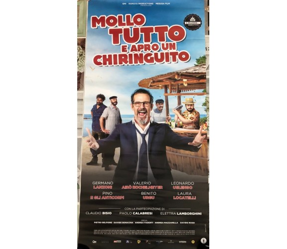 Poster locandina Mollo tutto e apro un chiringuito 33x70 cm ORIGINALE da cinema 