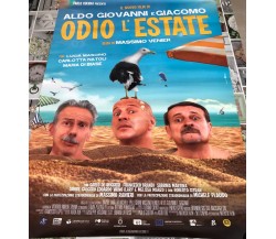 Poster locandina Odio l'estate 100x70 cm ORIGINALE da cinema 2020 di Massimo Ven