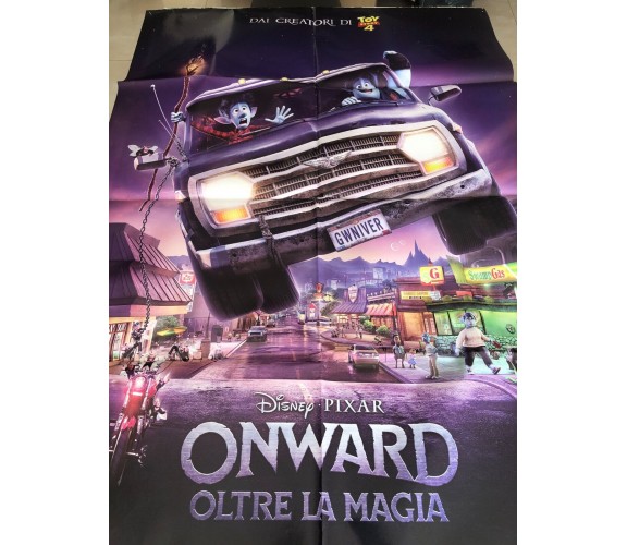 Poster locandina Onward 100x140 cm ORIGINALE da cinema 2020 di Dan Scanlon