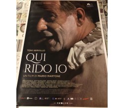 Poster locandina Qui rido io 100x70 cm ORIGINALE da cinema 2021 di Mario Marton