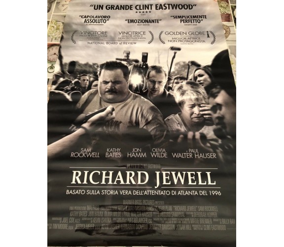 Poster locandina Richard Jewell 100x70 cm ORIGINALE da cinema 2019 di Clint East