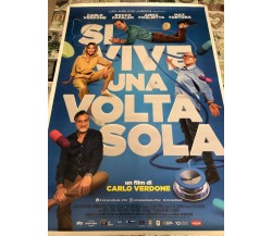 Poster locandina Si vive una volta sola 100x70 cm ORIGINALE da cinema 2021 di Ca