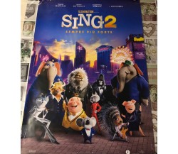Poster locandina Sing 2 100x70 cm ORIGINALE da cinema 2021 di Garth Jennings, Un