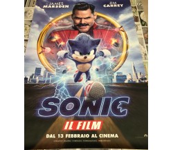 Poster locandina Sonic 100x70 cm ORIGINALE da cinema 2020 di Jeff Fowler